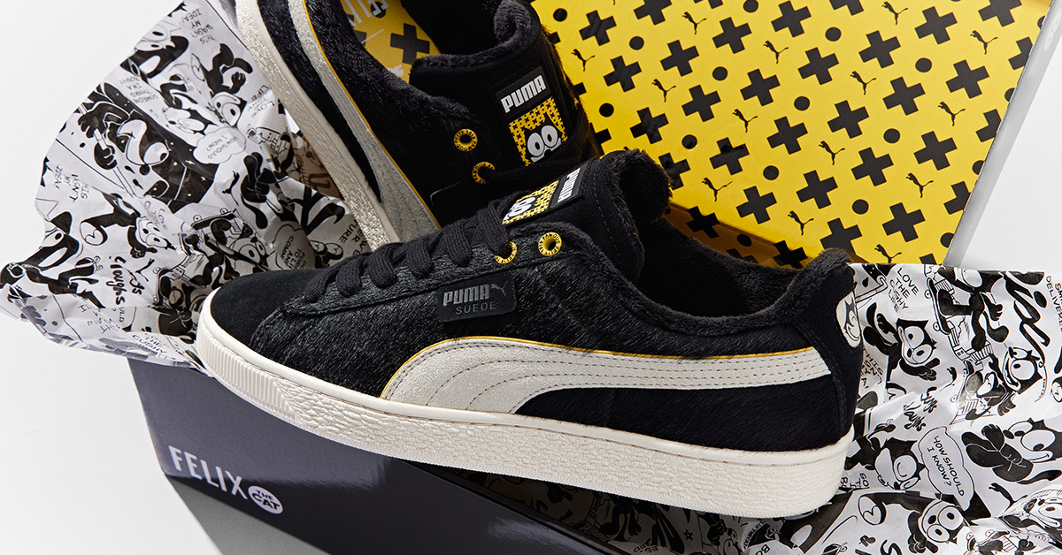 PUMA × FELIX THE CAT SUEDE プーマ フェリックス ザ・キャット スエード【F0940-004】 Sneaking like Felix - PUMA Suede lets the cat out of the bag |